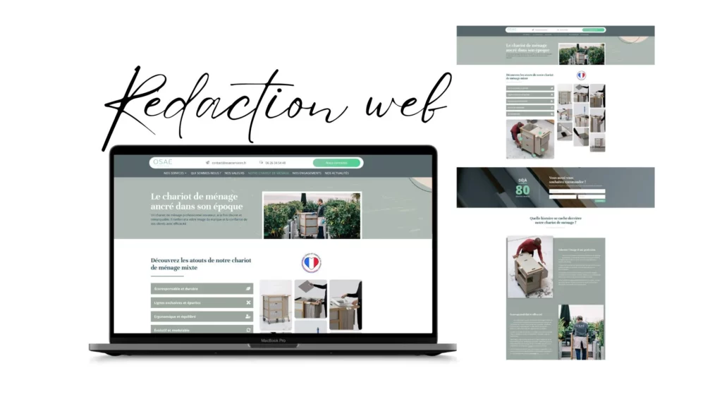 Rédaction site web - OSAE SERVICES - Nouveau Chariot ménage
